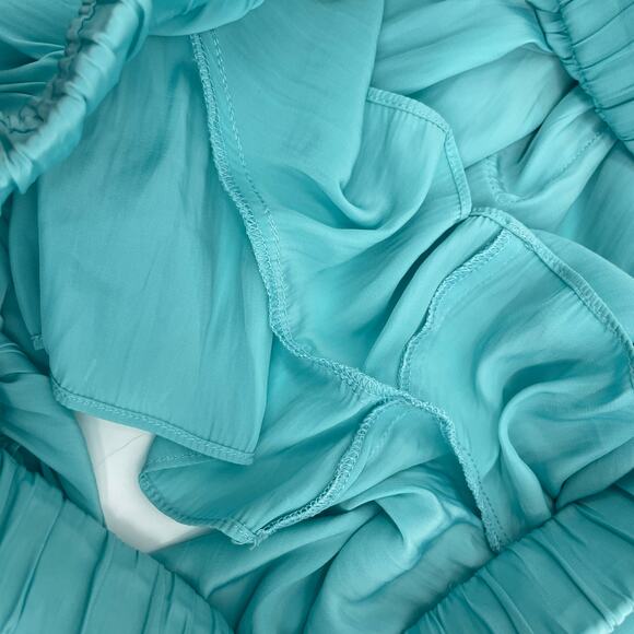 Ramy Brook Austin Drawstring Shorts Mini in Aqua Pull On Size XS - Picture 7 of 7